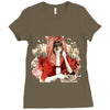 red Ladies Fitted T-Shirt