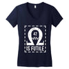 resistance is futile Women's V-Neck T-Shirt