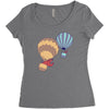hot bear balloon Women's Triblend Scoop T-shirt