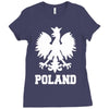 poland polska polish football flag new Ladies Fitted T-Shirt