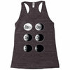 the phases of the moon of laika dog Racerback Tank