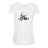 LOOK BEAUTY Maternity Scoop Neck T-shirt
