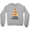 pizza lover's food pyramid Crewneck Sweatshirt
