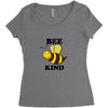 Bee Kind Women's Triblend Scoop T-shirt