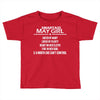 Smartass May Girl Toddler T-shirt