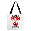 I Am A Mom Against Vaping Tote Bags