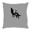 Wolf And Human Throw Pillow