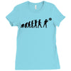 evolution of a darts player t shirt phil taylor board Ladies Fitted T-Shirt