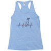 my heart beats for parrots Racerback Tank