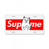 supreme cat License Plate