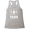 christmas scene reindeer funny Racerback Tank