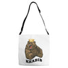 bear khabib Adjustable Strap Totes