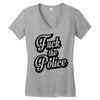 fuck the police Women's V-Neck T-Shirt