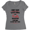 step kids Women's Triblend Scoop T-shirt