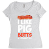 i like pig butts and i cannot lie Women's Triblend Scoop T-shirt