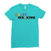 crazy for walking Ladies Fitted T-Shirt