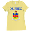 quebec coat of arms canada Ladies Fitted T-Shirt