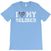 i love my soldier navy camouflage T-Shirt