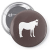 staring horse Pin-back button