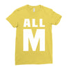 All M Ladies Fitted T-Shirt