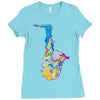 sax addict saxophone Ladies Fitted T-Shirt