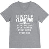 I Love You Uncle V-Neck Tee