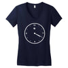 420 clock face stoner humour weed cannabis pot four twenty Women's V-Neck T-Shirt