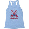 world devouring champion Racerback Tank