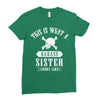 This Is What A Bad Ass Sister Looks Like Ladies Fitted T-Shirt