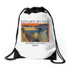 Edvard Munch Skrik Drawstring Bags