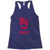 instinct attention gorilla beast Racerback Tank