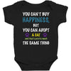 you can't buy happiness, but you can adopt a cat and that's pretty muc Baby Bodysuit