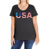 usa Ladies Curvy T-Shirt