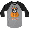 haloween french bulldog 3/4 Sleeve Shirt