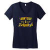 i don't give a schnitzel Women's V-Neck T-Shirt