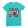 straight outta salty springs Ladies Fitted T-Shirt