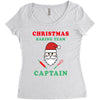 christmas baking team captain Women's Triblend Scoop T-shirt
