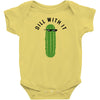 dill with it black logo Baby Bodysuit