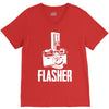 flasher camera V-Neck Tee