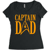 captain dad Women's Triblend Scoop T-shirt