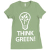 think green Ladies Fitted T-Shirt