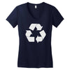recycle symbol Women's V-Neck T-Shirt