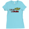 i put the cute in execute Ladies Fitted T-Shirt