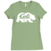cali bear Ladies Fitted T-Shirt