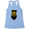 hipster skull Racerback Tank