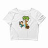 part time job   coconut farm Crop Top