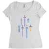 master swords Women's Triblend Scoop T-shirt
