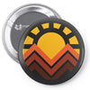 sunset mountain Pin-back button
