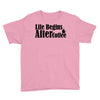 life begins after coffee Youth Tee