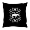 time in the saddle is never wasted Throw Pillow